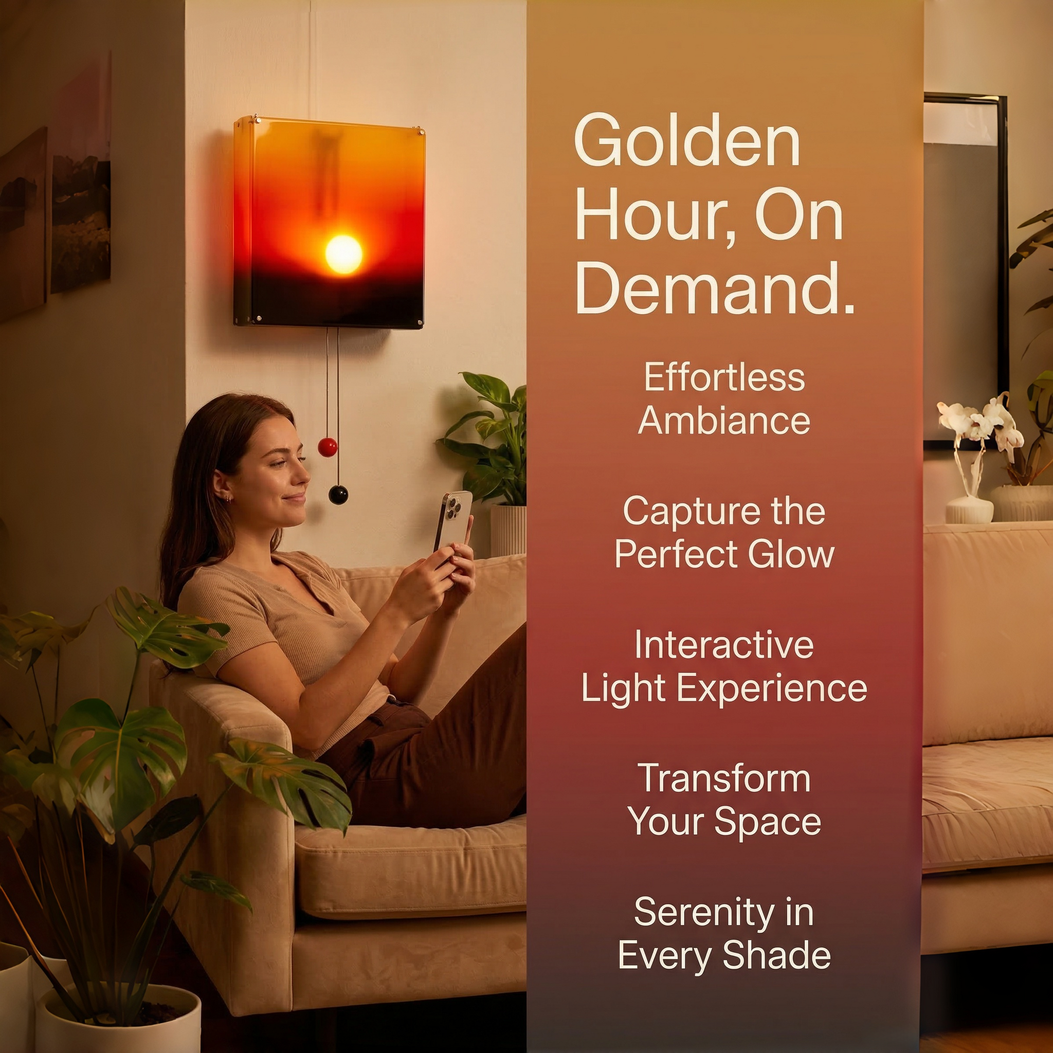 Minority™ Horizon | Interactive Wall-Mounted Sunset Art Lamp